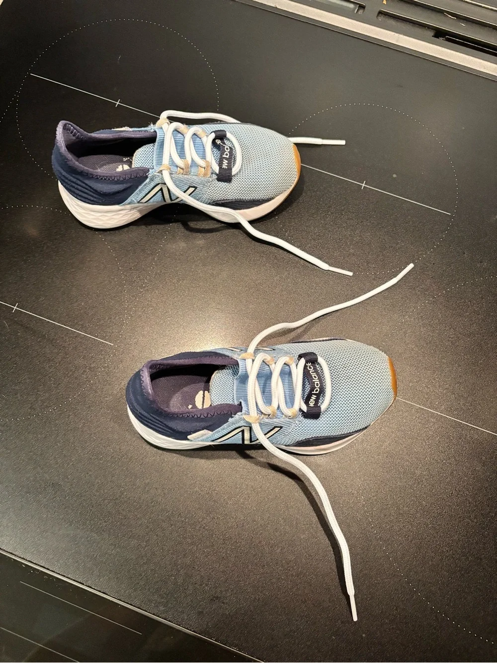 Kids' Light Blue & Navy New Balance Fresh Foam Roav